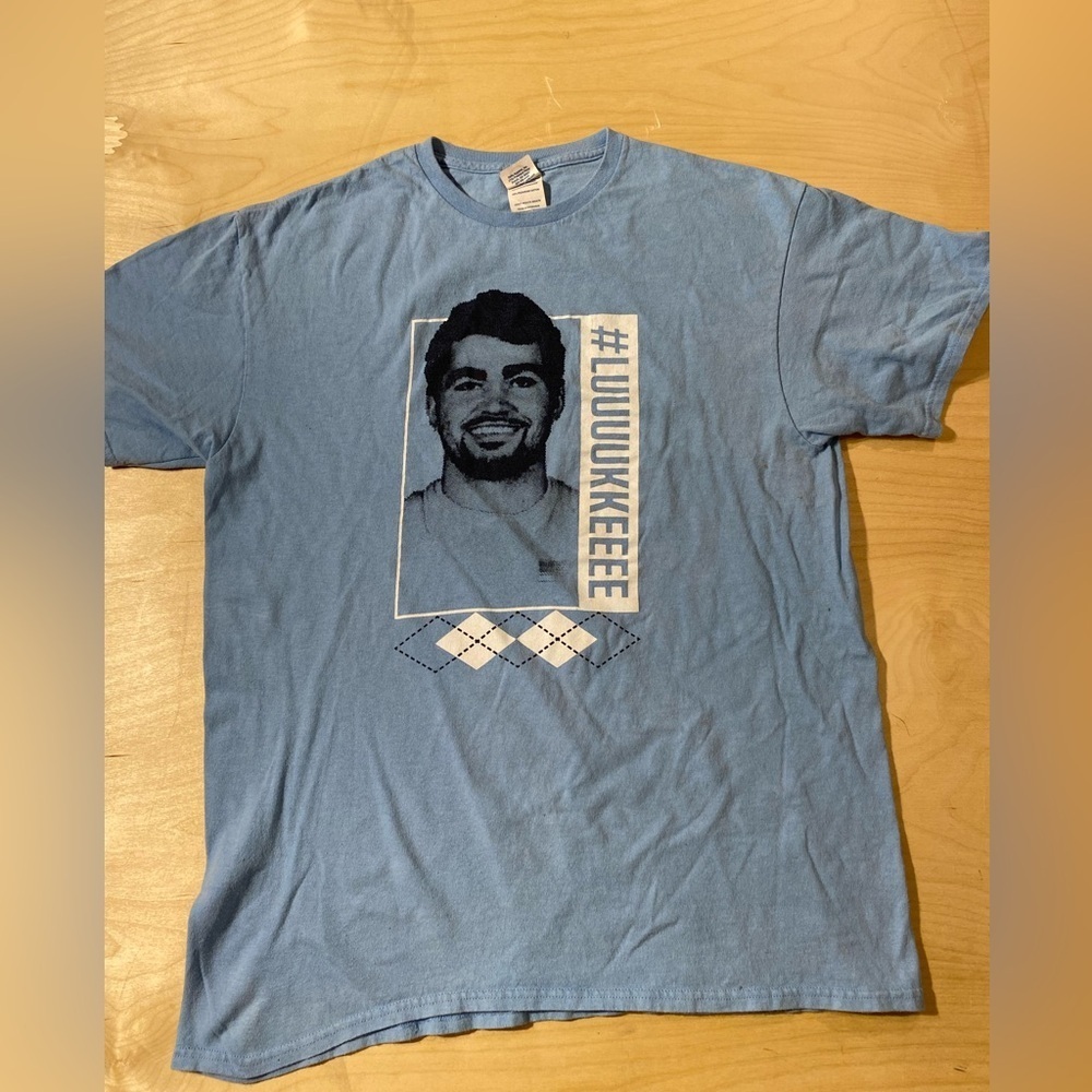 Luke Maye Tee on Delta Pro Weight Tag size Large (JM)